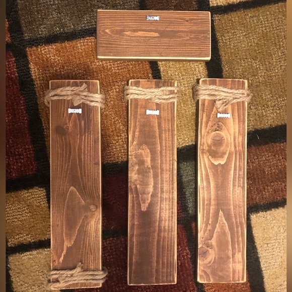 Wooden Bathroom Decor Set - Picture 3 of 7